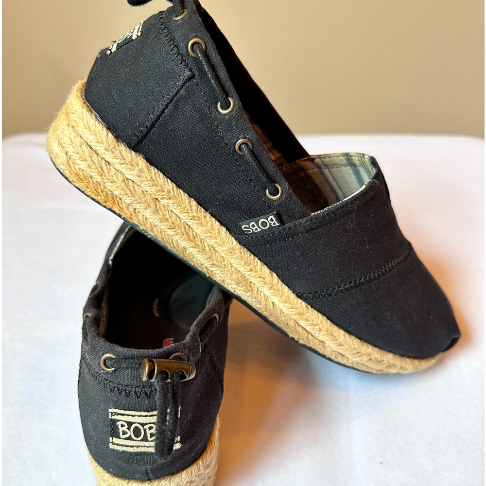 BOBS from Sketchers women’s highlights set sail casual slip-on size 9M Black